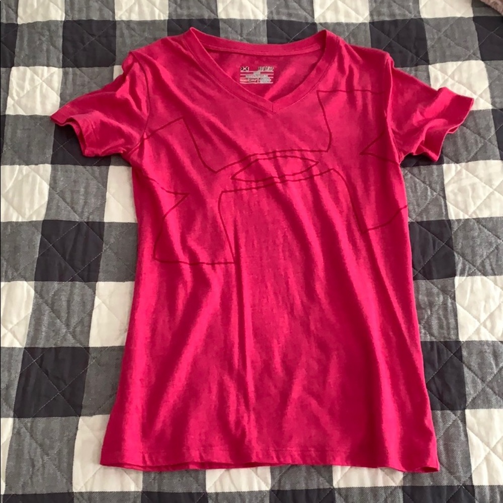 Under Armour T-Shirt Pink XS Logo